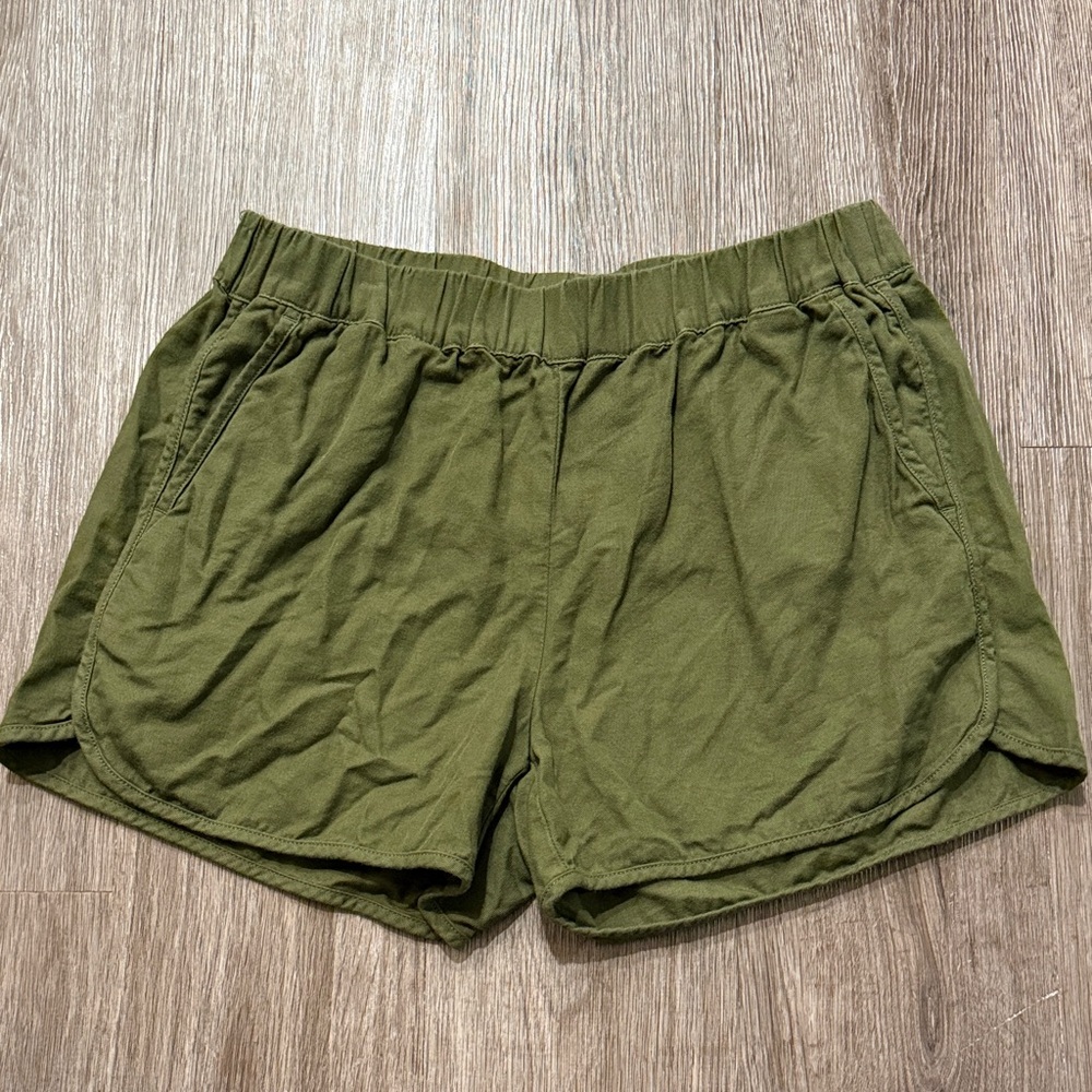 Madewell Olive Green Athletic Shorts